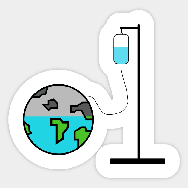 Earth on infusion Sticker by DarkoRikalo86